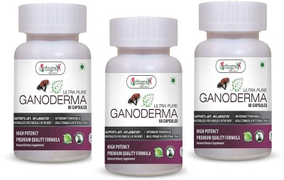 Vringra Ganoderma Capsules - Herbal Capsules - Weight Management (Pack Of 3)(3 x 20 Tablets)