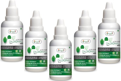 Vringra Best Chlorophyll Drops - Natural Chlorophyll Extract For Immune System (Pack of 5)(5 x 6 ml)