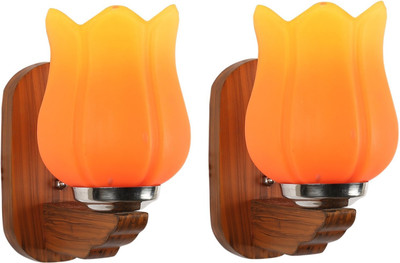 Somil Uplight Wall Lamp Without Bulb(Pack of 2)