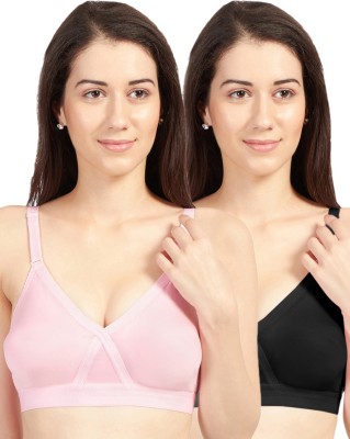 Sonari Britney Nx Women T-Shirt Non Padded Bra(Black, Pink)