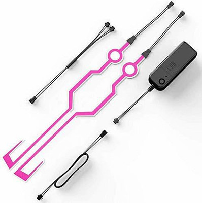 AutoPowerz Sticker & Decal for Bike(Pink)