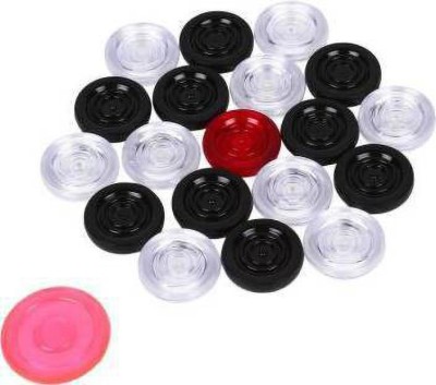 DAYAL ENTERPRISES Transparent Coins Carrom Pawns (Pack of 25) Carrom Pawns(Pack of 25)