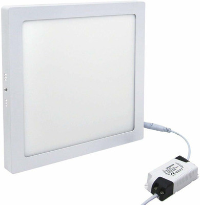 RADIANT LED 15Watts Surface Panel Square Light (Warm White - 3000K, Square) Recessed Ceiling Lamp(White)
