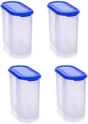 Welldone Plastic Grocery Container  - 1500 ml(Pack of 4, Clear)