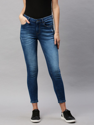 FLYING MACHINE Super Skinny Women Blue Jeans
