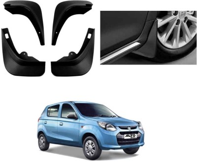 HkrCarHub Rear Mud Guard, Front Mud Guard For Maruti Alto 800 2008, 2015, 2018(Black)