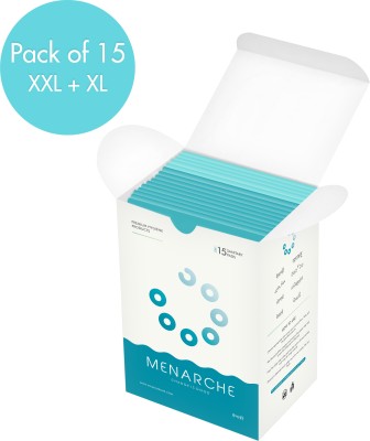 MENARCHE Super Soft, Ultra-thin, Organic & Anti-Bacterial Sanitary Pads (10 XXL + 5 XL ) Sanitary Pad(Pack of 15)