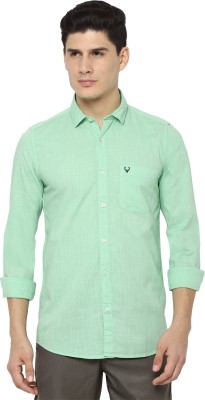 Allen Solly Men Solid Casual Green Shirt