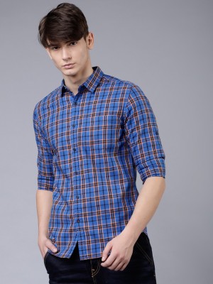 LOCOMOTIVE Men Checkered Casual Multicolor Shirt