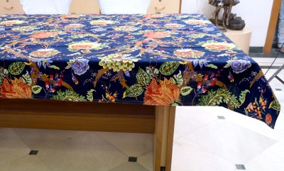 Miyanbazaz Printed 6 Seater Table Cover(Multicolor, Cotton)