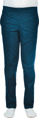 Ideal Regular Fit Men Blue Trousers