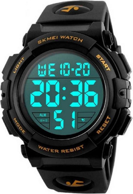 Shree Anjani Fashion 1258 yellow Digital Watch - For Men