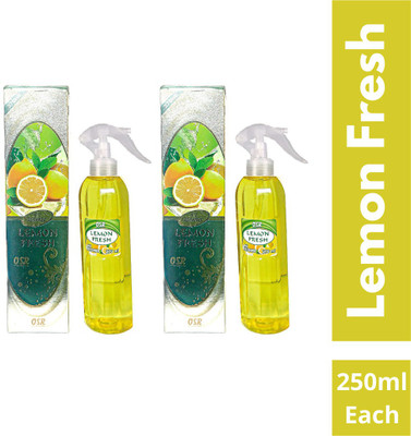 OSR Lemon Spray Lemon Fresh Air Freshner Spray 250ML Each (Pack of 2)(2 x 250 ml)