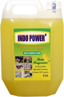 INDOPOWER Disinfectant Sanitizer Spray ANTI GERM CLEAN (QUICK REMOVES GERM) Lemon 5ltr. MULTI(5000 ml)