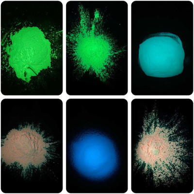 JASH GLOW IN THE DARK Radium paint powders six colours 150gms