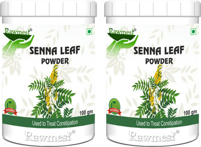 Rawmest Organic Senna Leaves Powder/Cassia Angustifolia Natural Herbal Laxative, Ayurvedic Supplement To Support Digestive Function(200)