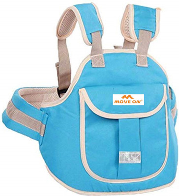 MoveOn TWO WHEELER KIDS SAFETY BELT Baby Carrier(Skyblue, Front carry facing out)