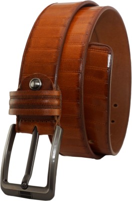 GIL Men Casual, Formal, Party Tan Genuine Leather Belt