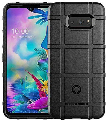 Elica Back Cover for LG G8X ThinQ(Black, Rugged Armor, Pack of: 1)
