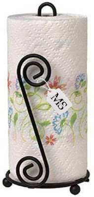 manzees 1 Compartments Wrought Iron Napkin Tissue Holder(Black)