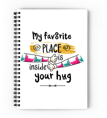 epheriwala My Favorite Place A5 Notebook Unruled 160 Pages(White)