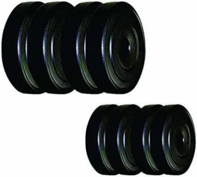 Fit World 2KG*4PIECE,1KG*4PIECE PVC PLATE Black Weight Plate(12 kg)