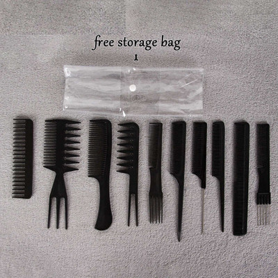 NFI essentials Professional Hair Cutting and Styling Comb Kit Set of 10