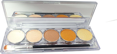 THTC 01 5 Color Highlighter Palette Highlighter(Multi Color)