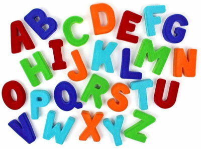 Fuzzy Buzzy Enterprises LLP Rubbabu Alphabet Set Upper Case Magnetic(Multicolor)