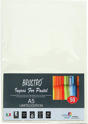 BRuSTRO A5 UNRULLED A5 160 gsm Drawing Paper(Set of 1, White)