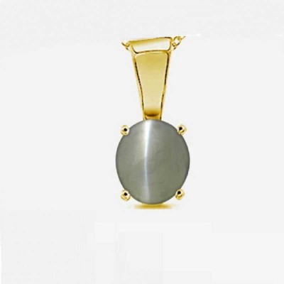 KUNDLI GEMS Gold-plated Cat's Eye Stone Pendant