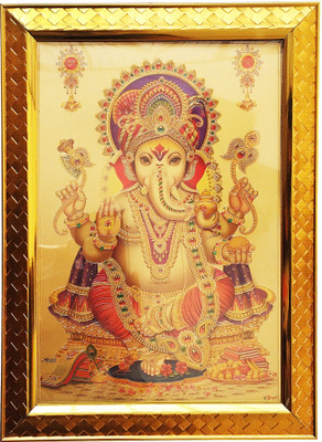 CRAFTSCORNER LORD GANESHA Religious Frame
