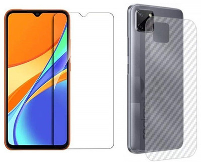 Bodoma Front and Back Tempered Glass for Poco C3(Pack of 2)