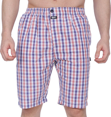 Renz Checkered Men Multicolor Regular Shorts
