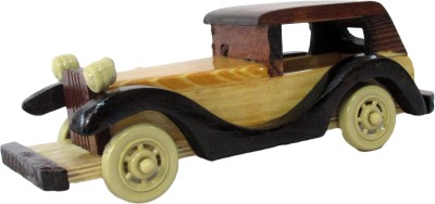 Thati Handcrafted wooden Vintage car Decorative Showpiece  -  6.35 cm(Wood, Brown, Beige)