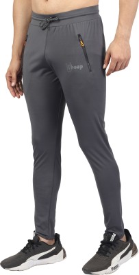 TheWhoop Solid Men Grey Track Pants