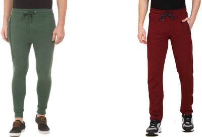 WellFitLook Solid Men Multicolor Track Pants