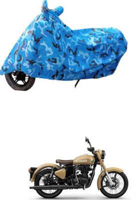 RONISH Two Wheeler Cover for Royal Enfield(Classic 350 Signals, Multicolor)