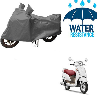 RPSENTTERPR Waterproof Two Wheeler Cover for Suzuki(Access, Grey)