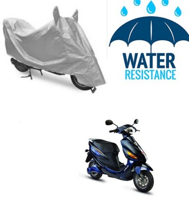 saanvi Waterproof Two Wheeler Cover for Hero(Electric Cruz, Silver)