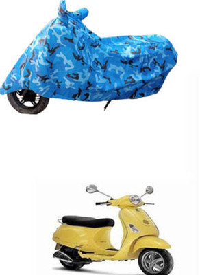 RONISH Waterproof Two Wheeler Cover for Piaggio(Vespa LX, Blue)