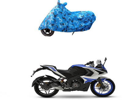 Mdstar Waterproof Two Wheeler Cover for Bajaj(Pulsar RS 200, Blue)