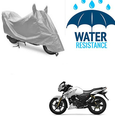 RPSENTTERPR Waterproof Two Wheeler Cover for TVS(Apache RTR 180, Silver)