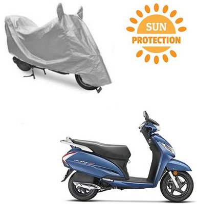 saanvi Waterproof Two Wheeler Cover for Honda(Activa 125, Silver)