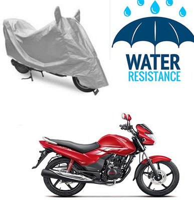 saanvi Waterproof Two Wheeler Cover for Hero(Achiever, Silver)