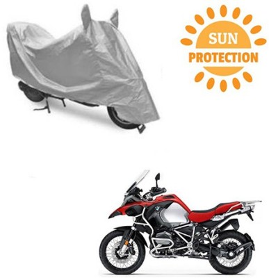 saanvi Waterproof Two Wheeler Cover for BMW(R 1200 GS, Silver)