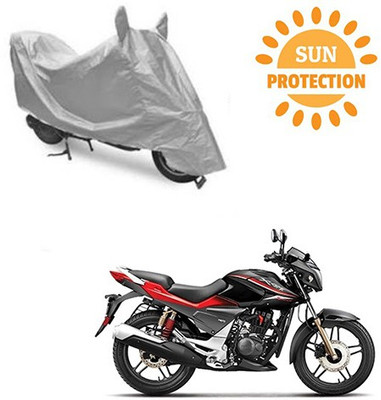saanvi Waterproof Two Wheeler Cover for Hero(CBZ Extreme, Silver)
