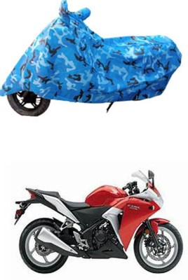 RONISH Waterproof Two Wheeler Cover for Honda(CBR 250R, Blue)