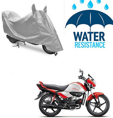 saanvi Waterproof Two Wheeler Cover for Hero(Splendor I Smart, Silver)