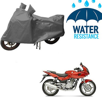 RPSENTTERPR Waterproof Two Wheeler Cover for Bajaj(Pulsar 220 DTS-i, Grey)